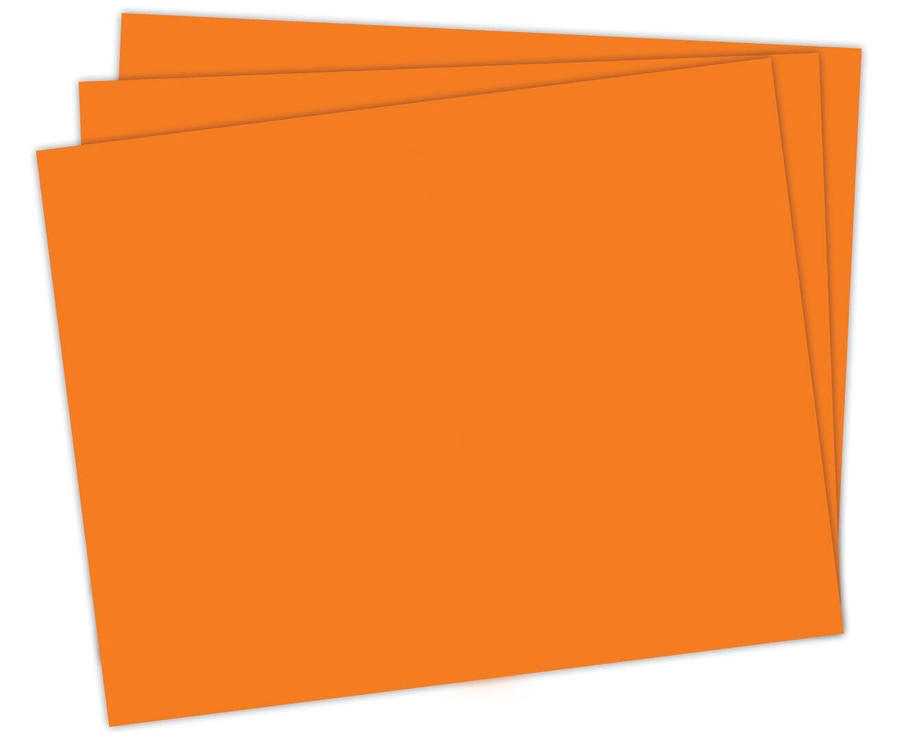 School Smart Railroad Boards, 22 x 28 Inches, 4-Ply, Orange, Pack of 25 1485731